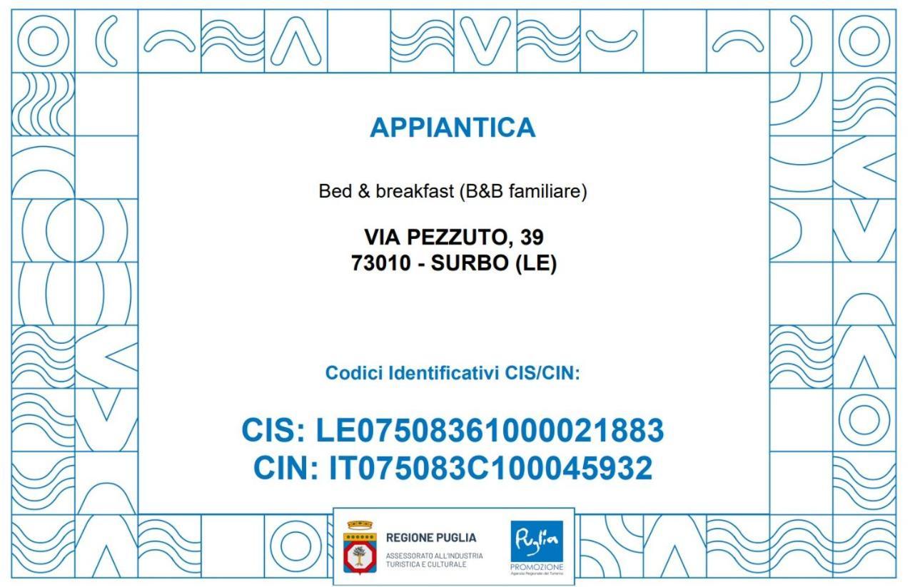 B&B Appia Antica Surbo Екстериор снимка